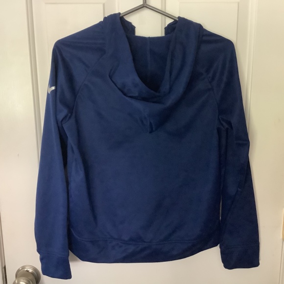 EUC- Nike Boys/Kids Blue Therma Fit Zip Hoodie Size L - Picture 3 of 4